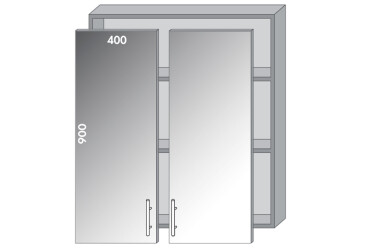 Фото Верх 980 вітрина Діплос / Diplos MebelStar