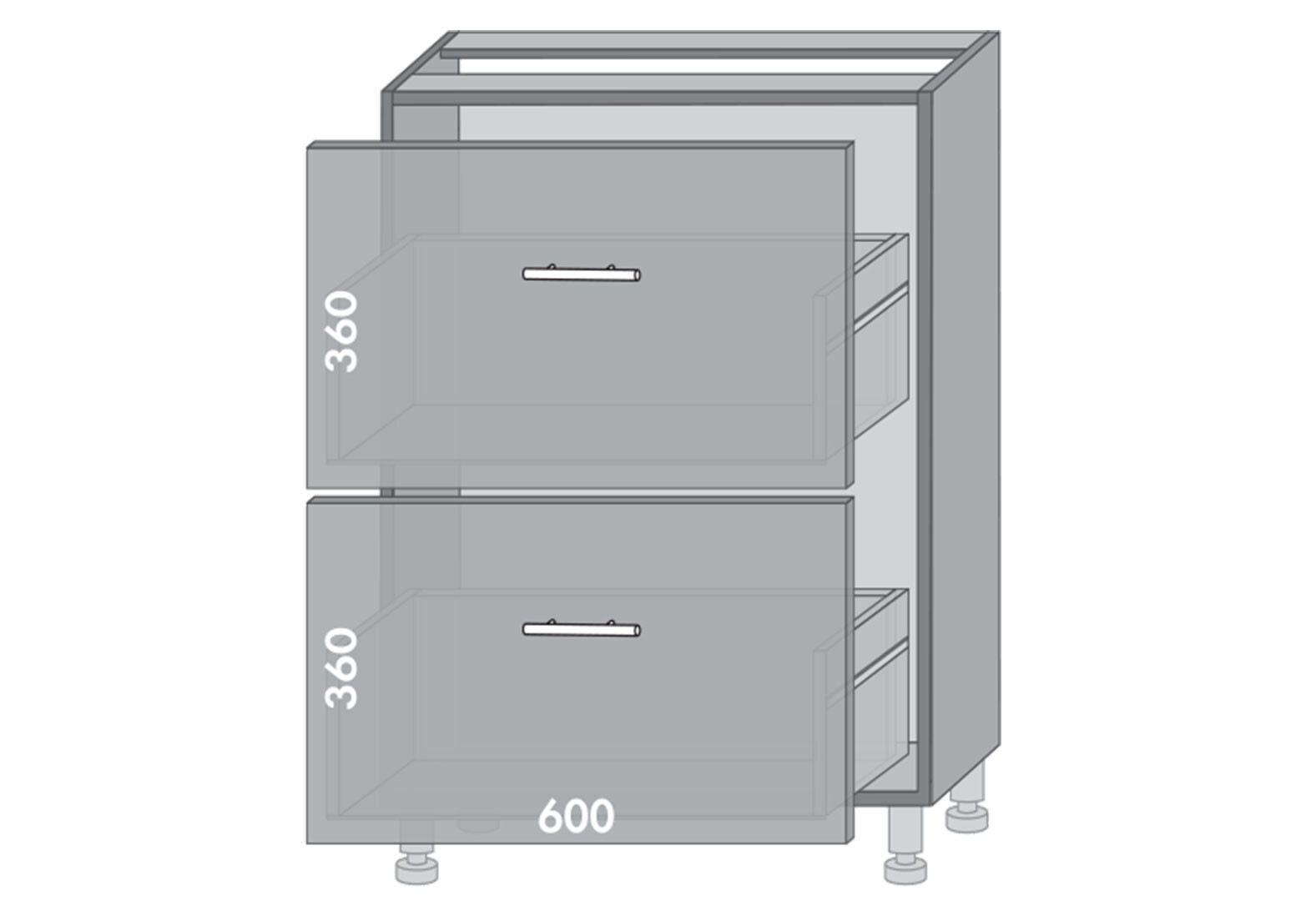 Фото 1 - Низ 62 шухляды Диплос / Diplos Мебель Стар