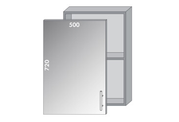 Фото Верх 50 вітрина Діплос / Diplos MebelStar