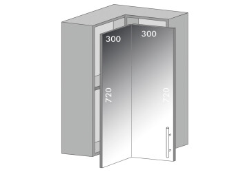 Фото Верх 55 витрина Диплос / Diplos Мебель Стар