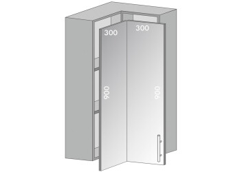 Фото Верх 955 витрина Диплос / Diplos Мебель Стар