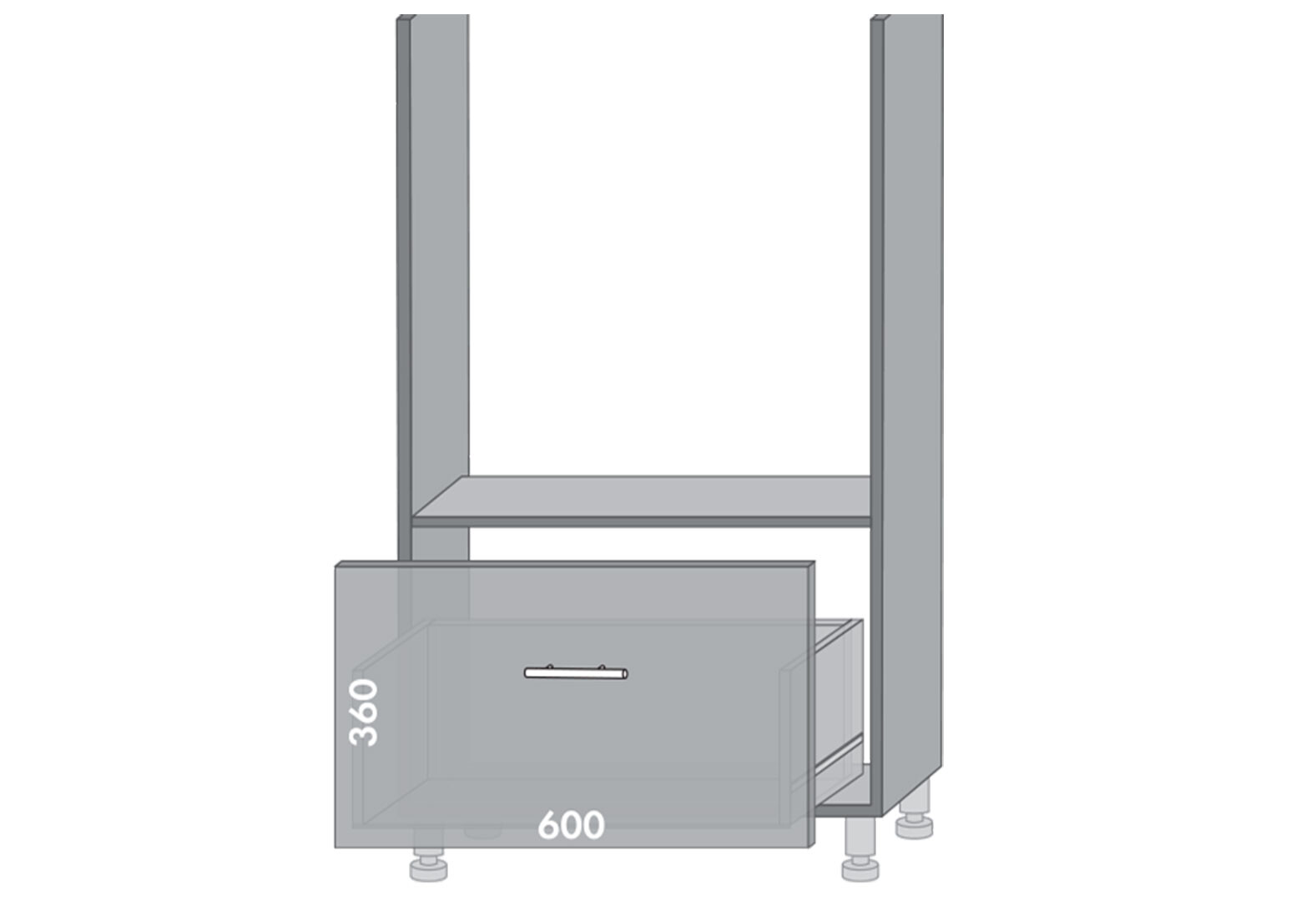 Фото 1 - Низ 64 духовка Диплос / Diplos Мебель Стар