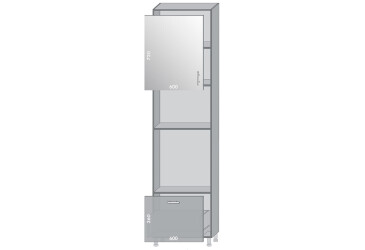 Фото Низ 68 пенал витрина Диплос / Diplos Мебель Стар