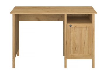 Фото Стол письменный ВМВ Холдинг Klark / Кларк 120x60 см с тумбой, дуб крафт золотой