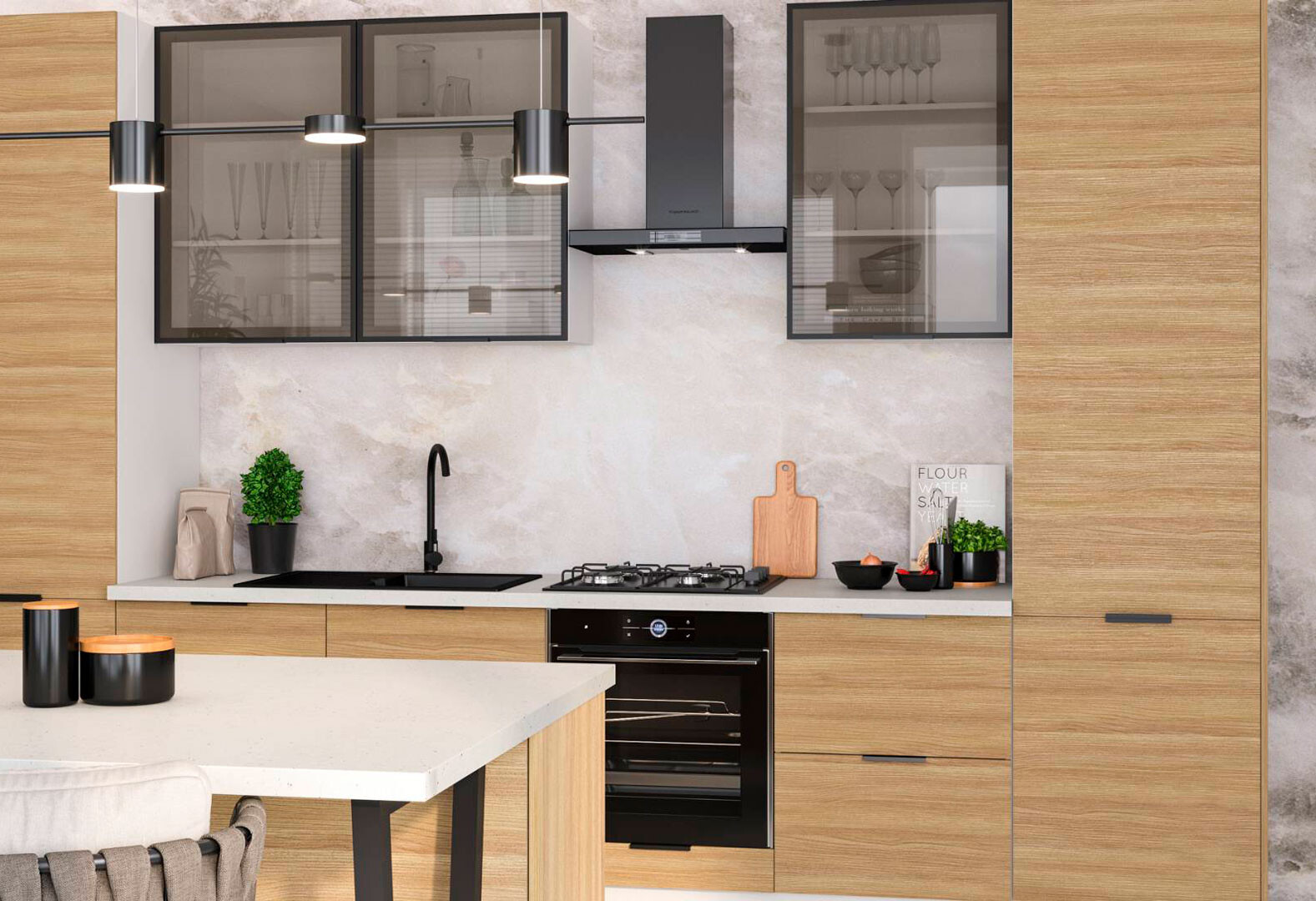 Фото 34 - Модульная кухня Диплос / Diplos Blum Мебель Стар