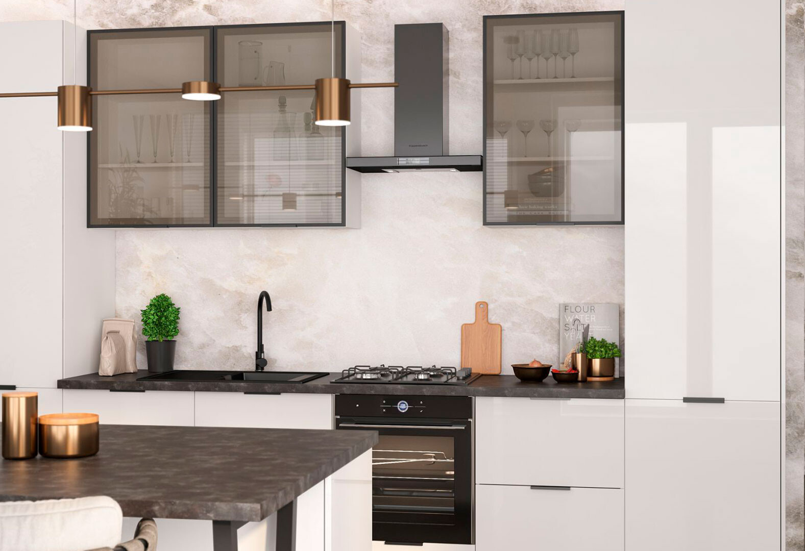 Фото 38 - Модульная кухня Диплос / Diplos Blum Мебель Стар