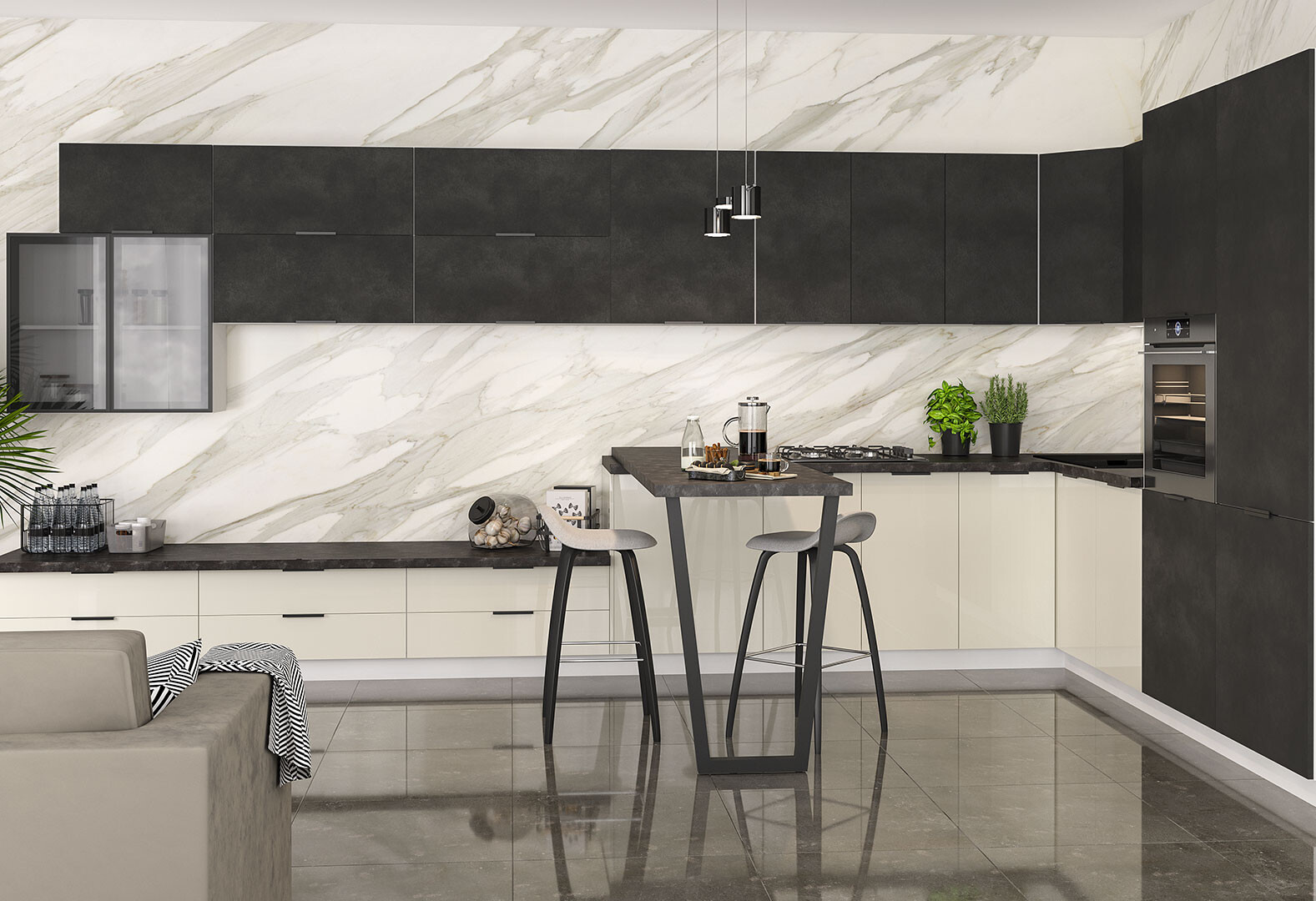 Фото 41 - Модульная кухня Диплос / Diplos Blum Мебель Стар