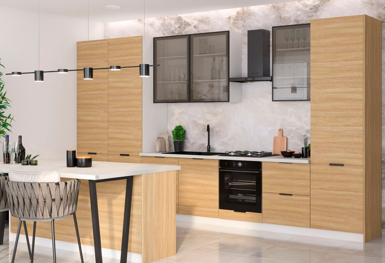 Фото 46 - Модульная кухня Диплос / Diplos Blum Мебель Стар