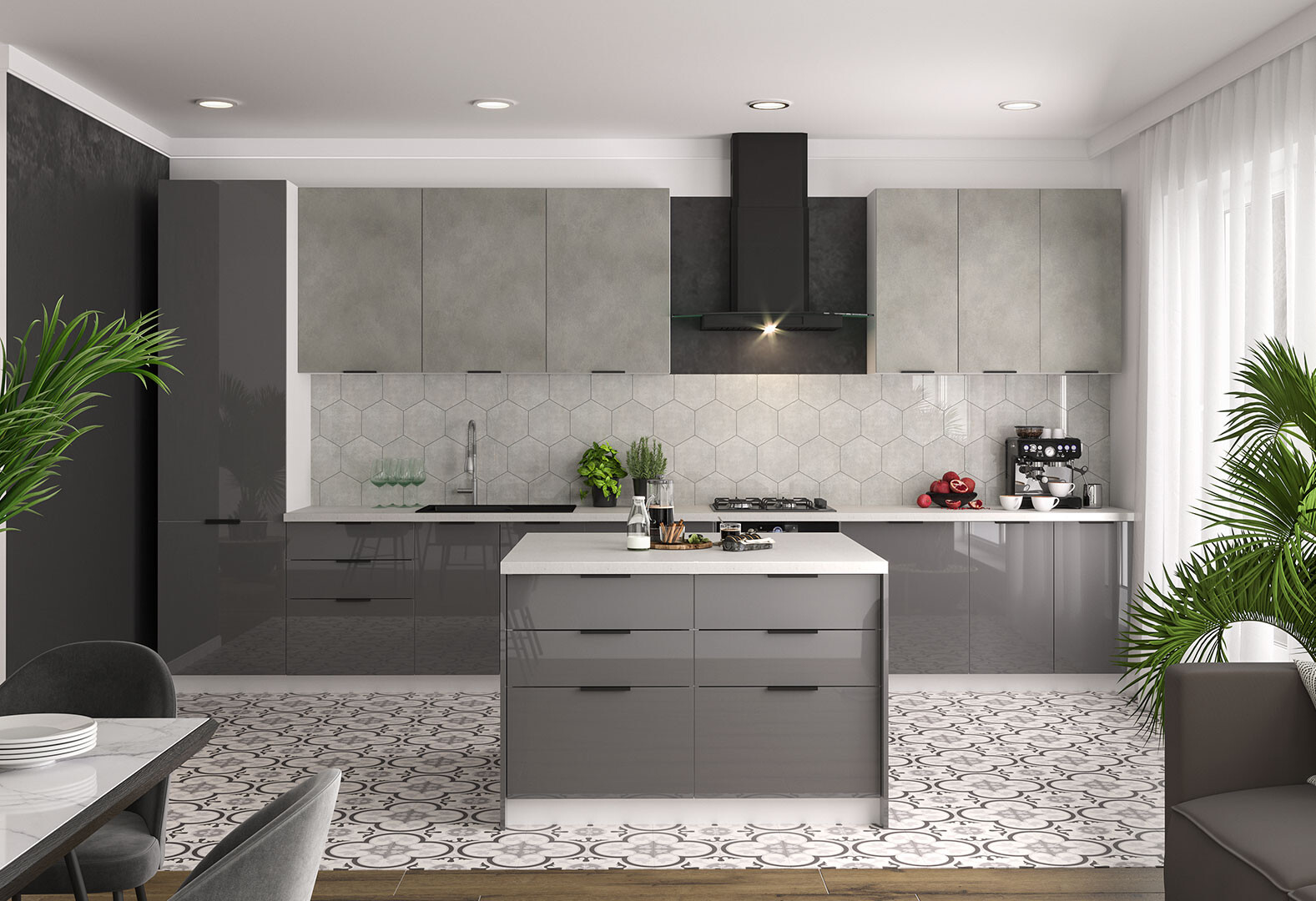 Фото 50 - Модульная кухня Диплос / Diplos Blum Мебель Стар