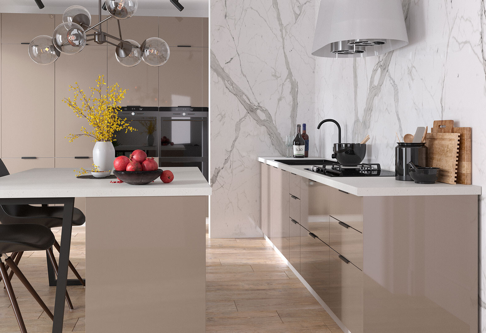 Фото 58 - Модульная кухня Диплос / Diplos Blum Мебель Стар