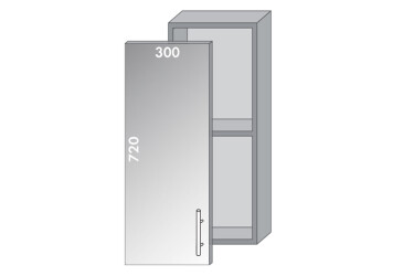 Фото Верх 30 вітрина Діплос / Diplos Blum MebelStar