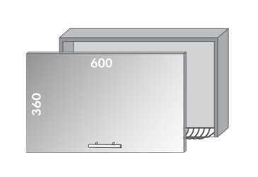 Фото Верх 63 витрина-сушка Диплос / Diplos Blum Мебель Стар