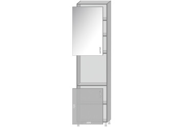 Фото Низ 966 пенал витрина Диплос / Diplos Blum Мебель Стар