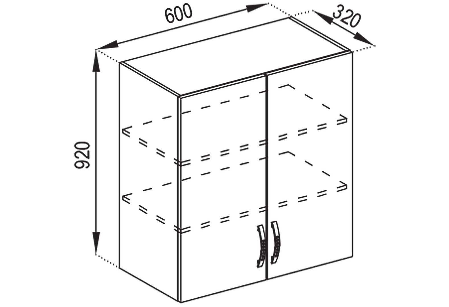 Фото 1 - В 60 (h-920) Оля Svit Mebliv