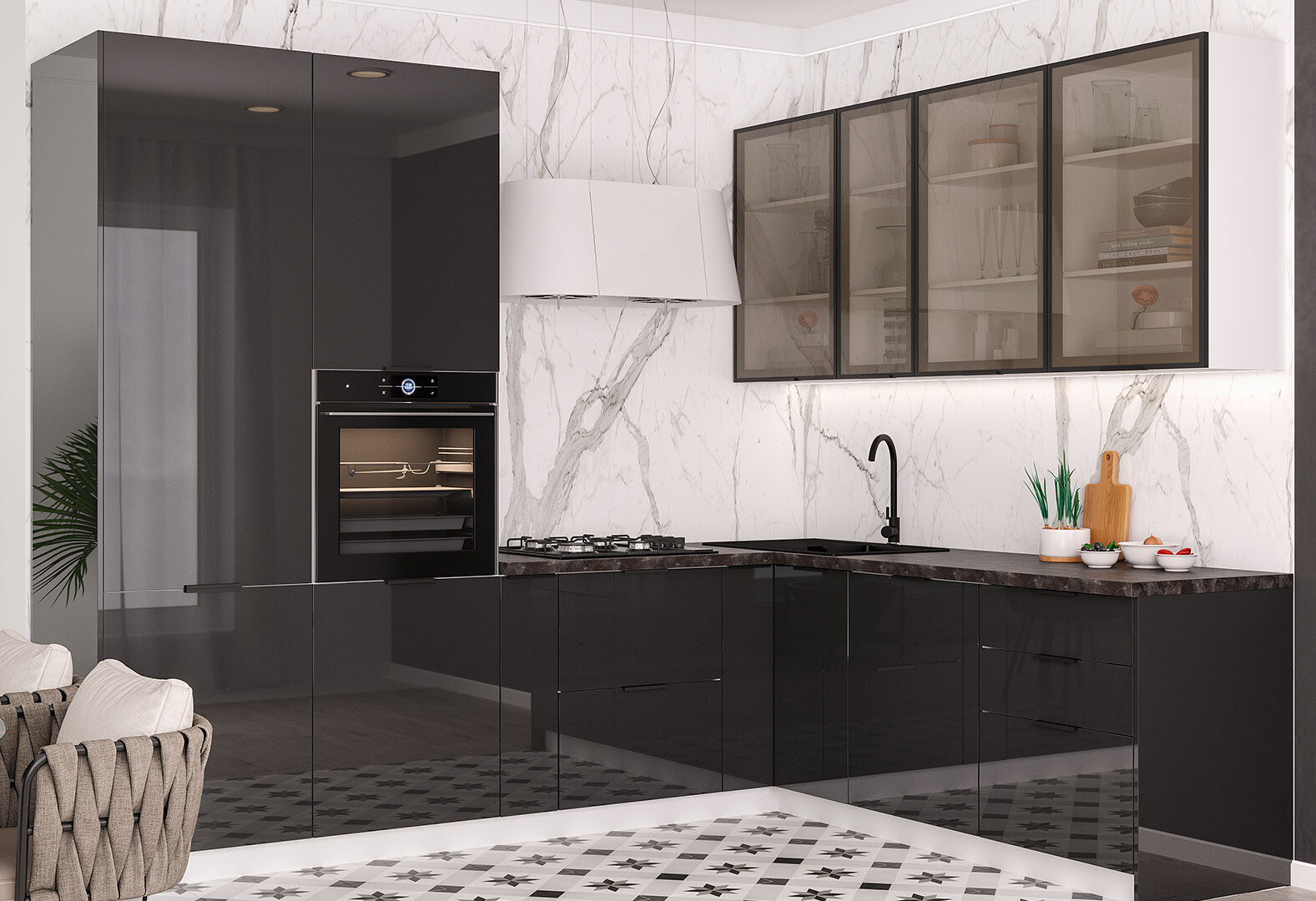 Фото 1 - Кухня кутова Діплос / Diplos 2.8х2.2 MebelStar