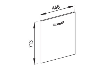 Фото Фасад під посудомийку Ф 45 ПМ Оля Світ Меблів