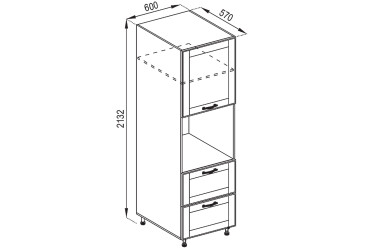 Фото П 60 ДШ LUX Доминика Svit Mebliv