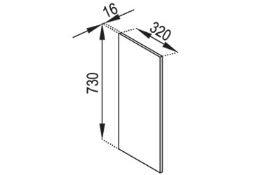 Фото В панель (h-720) ДСП Доминика Svit Mebliv