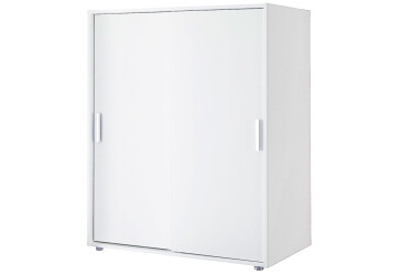 Фото Комод MiroMark Кейс 2-дверный со штангой для вешалок 102 см Белый