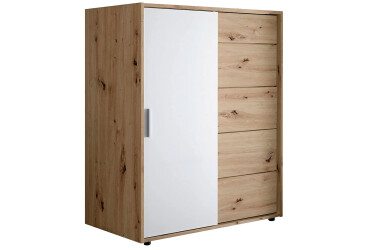 Фото Комод MiroMark Кейс 1-дверный с 5 ящиками 102 см Дуб артизан