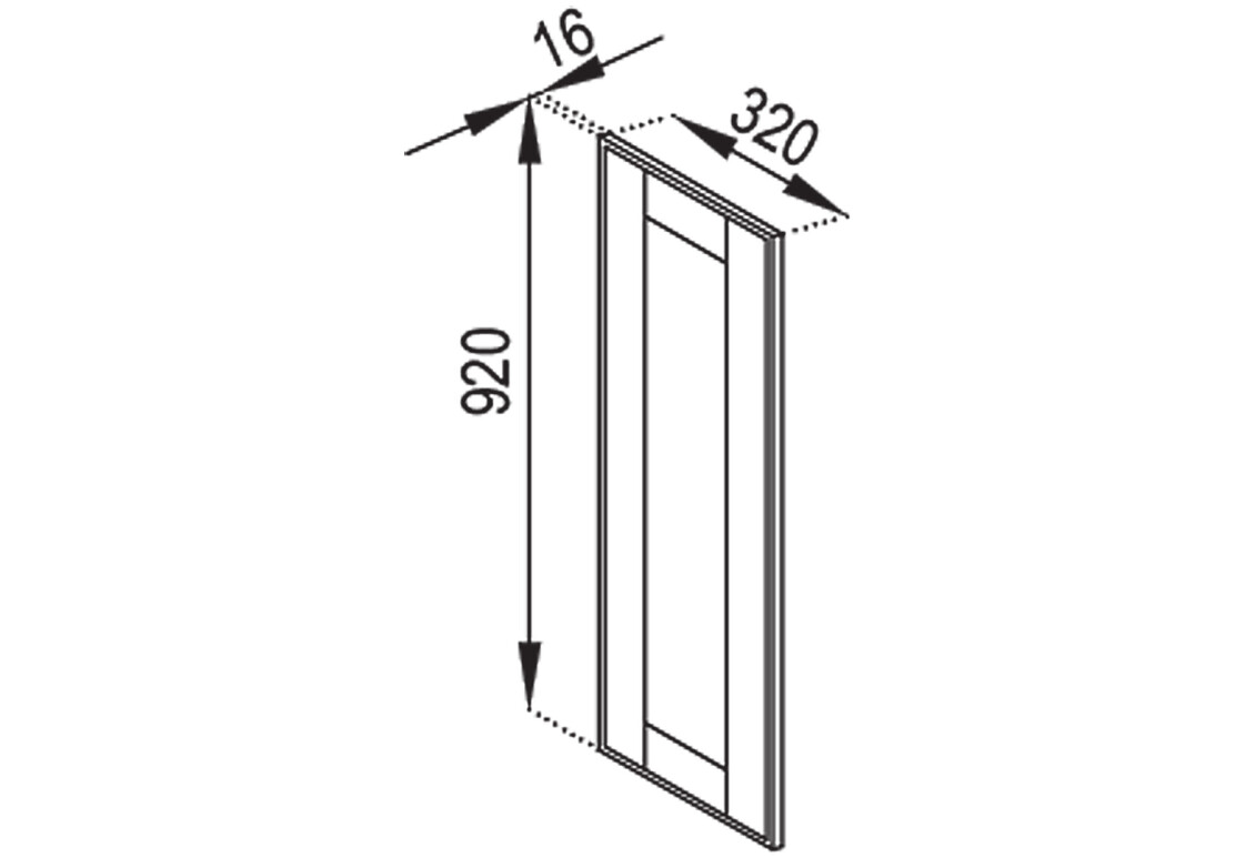 Фото В панель (h-920) Доминика Svit Mebliv