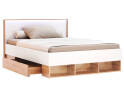 Фото 3 - Ліжко MiroMark Асті Джуніор (без вкладу) 140х200 см з шухлядами, дуб крафт/білий
