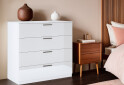 Фото 2 - Комод MiroMark Хеппі з 4 шухлядами 100 см Білий