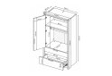 Изображение 3 - Шкаф-пенал МироМарк Луна Джуниор 3-дверный комбинированный 95 см Лава/Дуб Крафт