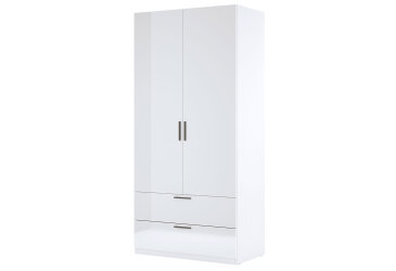 Image Шафа MiroMark Хеппі 2-дверна з 2 шухлядами 100 см Біла
