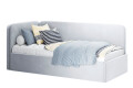 Фото 1 - Ліжко MiroMark Хеппі 90х200 см спинка зліва, світло-сіре