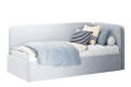 Фото 1 - Ліжко MiroMark Хеппі 90х200 см спинка справа, світло-сіре