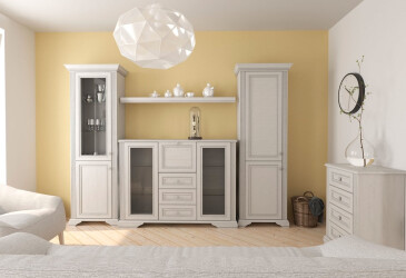 Фото Модульная гостиная Вайт (новые направляющие) Gerbor холдинг