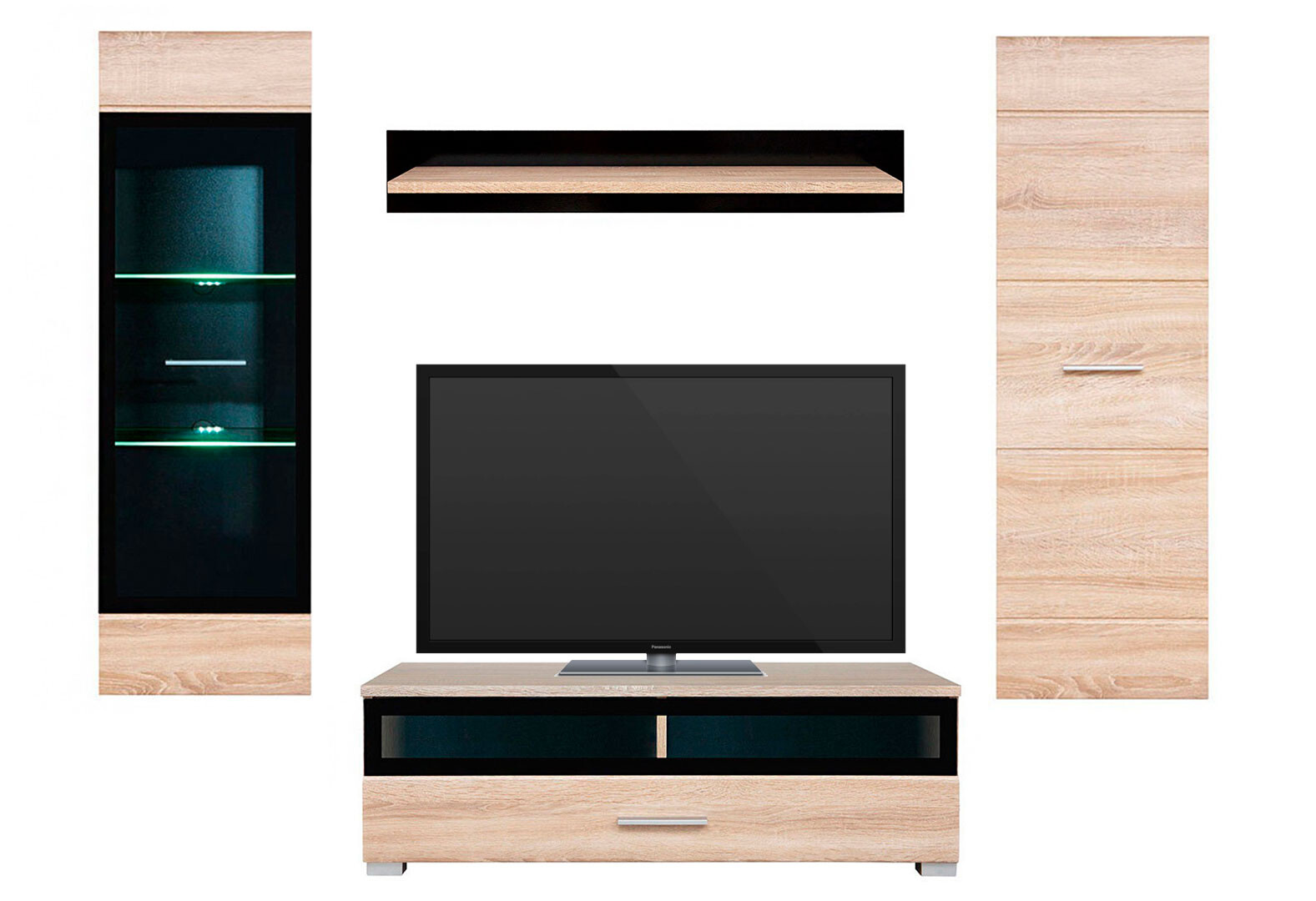 Фото 1 - Стенка Gerbor холдинг Вушер 180 см, дуб сонома