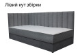 Фото 4 - Кровать Вика Перлына 90х200 см подъемная, темно-серая (Malcolm 53)