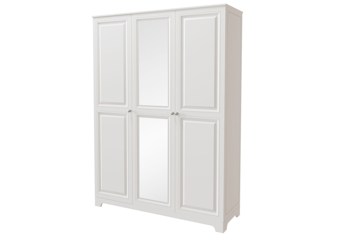 Фото Шкаф Вип-Мастер Мадрид МДФ 3-дверный V.2 с зеркалом 152 см