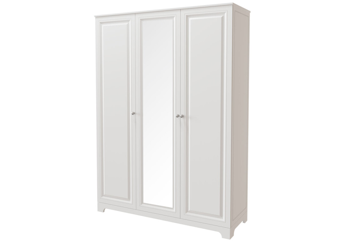 Фото Шкаф Вип-Мастер Мадрид МДФ 3-дверный V.1 с зеркалом 152 см