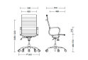 Image 2 - Компьютерное кресло Новый Стиль Slim HB NET Tilt CHR68 Р 66x66x120 см