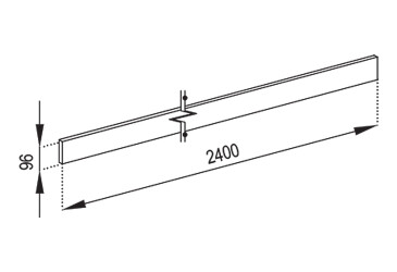 Фото Царга (МДФ крашеная) к кухням 2.4м Svit Mebliv