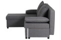 Фото 6 - М'який куточок Morgan Furniture Джосі 192x143 см темно-сірий (Савана 05) 