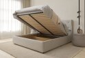 Image 7 - Кровать-подиум UMa Жасмин 180х200 см подъемная, светло-бежевое (Fancy 06)