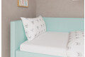 Фото 3 - Кровать UMa Джерси 90х200 см раскладное зелено-голубое (Soro 34) 