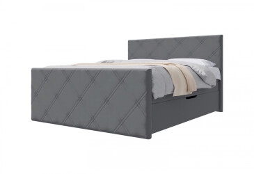 Фото Ліжко-подіум UMa Луна 180х200 см підйомне, сіре (Soro 93)