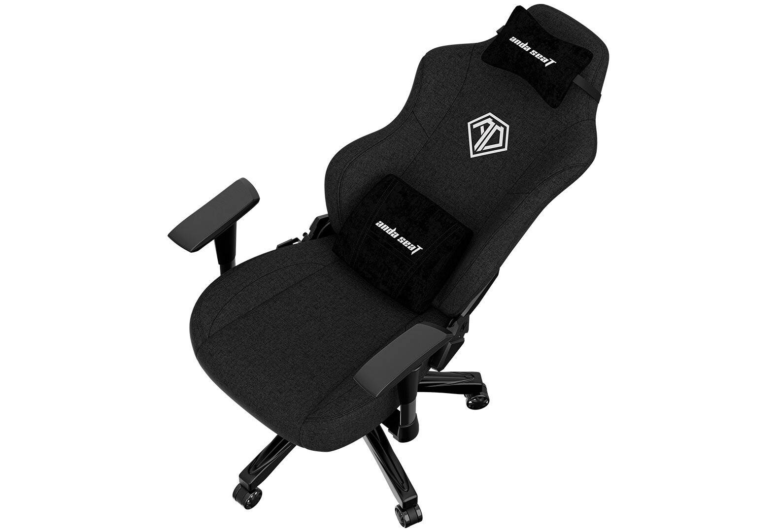 Фото 3 - Комп'ютерне крісло Anda Seat Phantom 3 Fabric 70x55x134 см ігрове, чорне