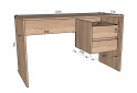 Изображение 5 - Стол письменный Moreli ST0006 125x52 см с ящиками
