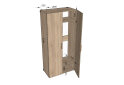 Image 3 - Шкаф Moreli ST0009 со штангой 2-дверный 100 см