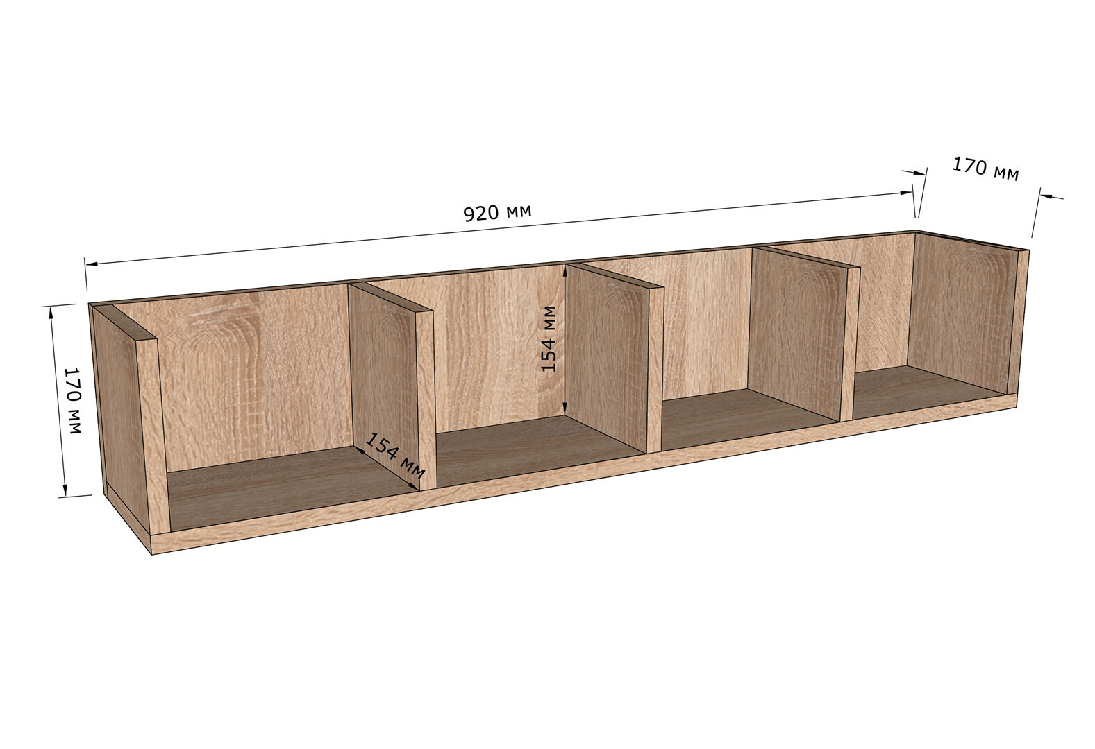Фото 4 - Полочка Moreli GТ0031 92 см