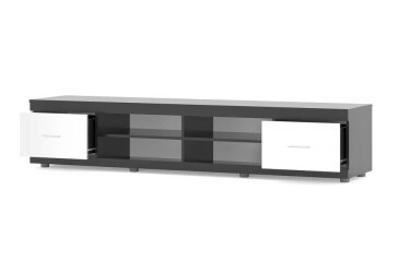 Фото Тумба под ТВ Киевский стандарт Лилия Д с 2 ящиками и полками 200 см