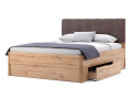 Фото 2 - Ліжко-подіум MiroMark Тедді (без вкладу) 160x200 см з шухлядами, дуб артизан