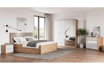 Фото Спальня Реймонд Глянец белый 4Д МироМарк