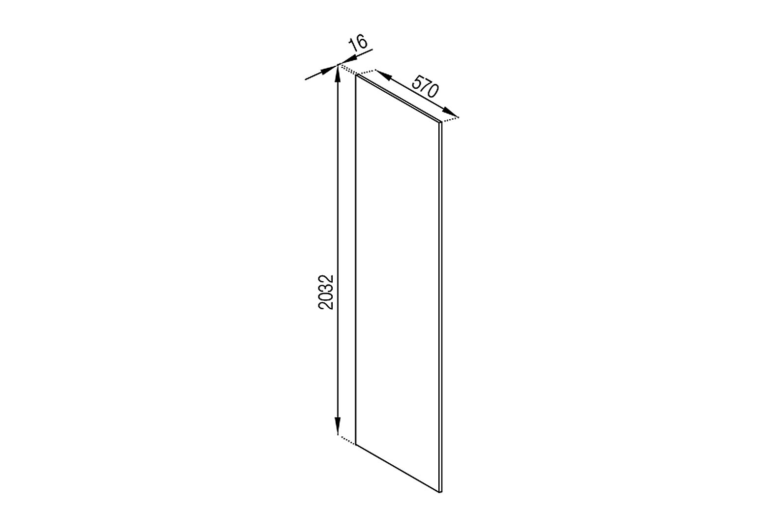 Фото 1 - П панель (h-2032) Марта Лак Svit Mebliv